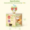 ROBOTIME Baby Activity Gyms, Baby Play Cube Toy with Educational Features, Wooden Activity Cube Toy for Kids' Gift, Yellow, 6.7"*6.7"*12.32" - 4 of 4