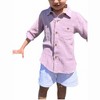 Boy's Merchant Cotton Long Sleeve Shirt - ME & HENRY - 2 of 2