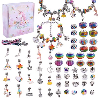 Charm Bracelet Making Kit, A Unicorn Girls Toy That Inspires Creativity and Imagination, Crafts for Girls Ages 8-12