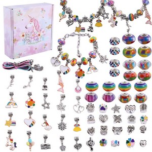 Charm Bracelet Making Kit, A Unicorn Girls Toy That Inspires Creativity and Imagination, Crafts for Girls Ages 8-12 - 1 of 4