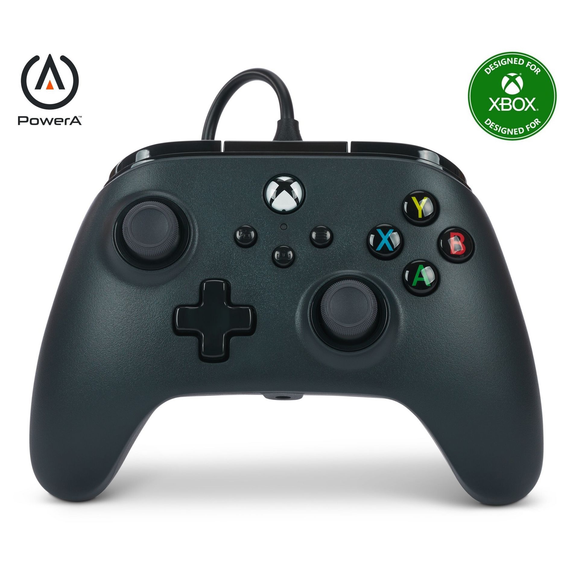 PowerA Wired Controller for Xbox Series X|S - Black: USB-C Connection, Xbox Compatibility