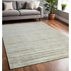 Ivory And Gray Abstract Hand Woven Area Rug - 2 of 4