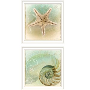 The Sea I & Sea II 2-Piece Vignette by Sophie 6, Ready to Hang Framed Print, White Frame - 1 of 1