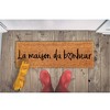 Evideco French Home Goods Sheltered Long Narrow 30 in. x 10 in. Front Door Mat Coir Coco Fibers - 4 of 4