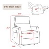 Recliner Chair,Fabric Power Recliner,Adjustable Modern Reclining Chair with Footrest for Adults,for Living Room,Medium - 2 of 4