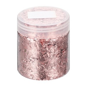 Unique Bargains Gold Foil Flakes for Nail Resin Crafts Painting Candle Making - 1 of 4
