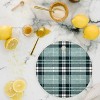 Little Arrow Design Co fall plaid teal Cutting Board - Deny Designs - 2 of 3