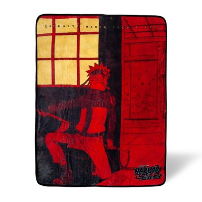 Just Funky Naruto Ninja Fleece Throw Blanket | 45 x 60 Inches