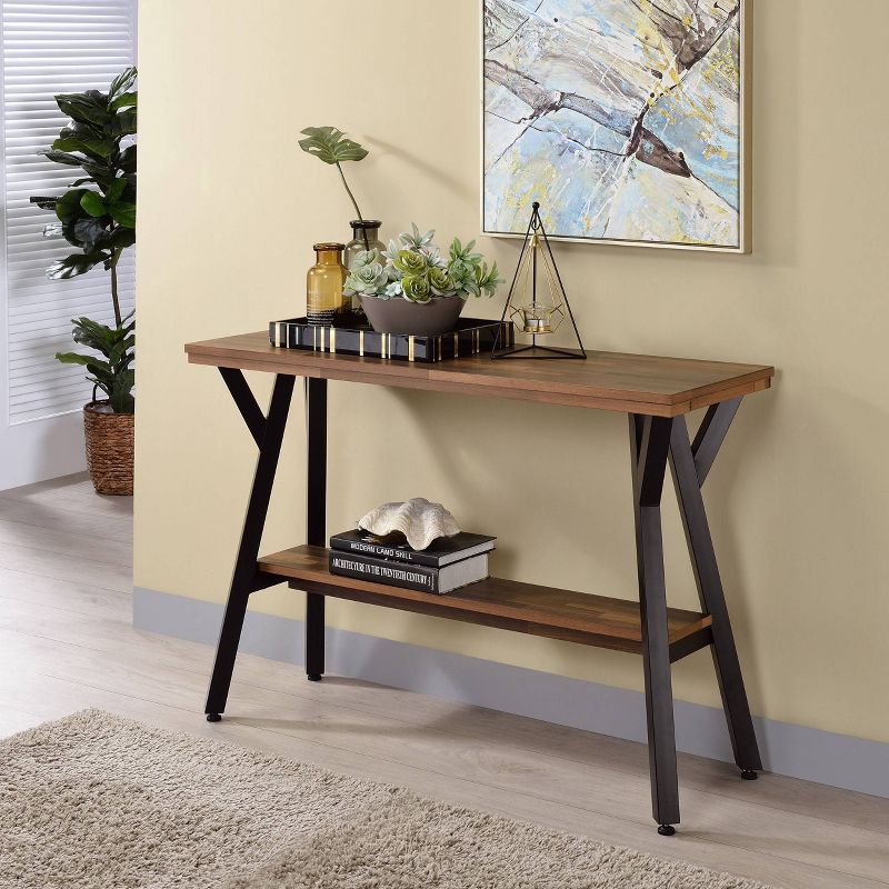Mafi Open Shelf Console Table Black - HOMES: Inside + Out, 3 of 6
