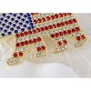 Anna-Kaci American Flag USA Sparkly Crystal Rhinestone 4th of July  Pin Brooch - 4 of 4