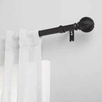 Exclusive Home Acanthus 1" Curtain Rod and Finial Set