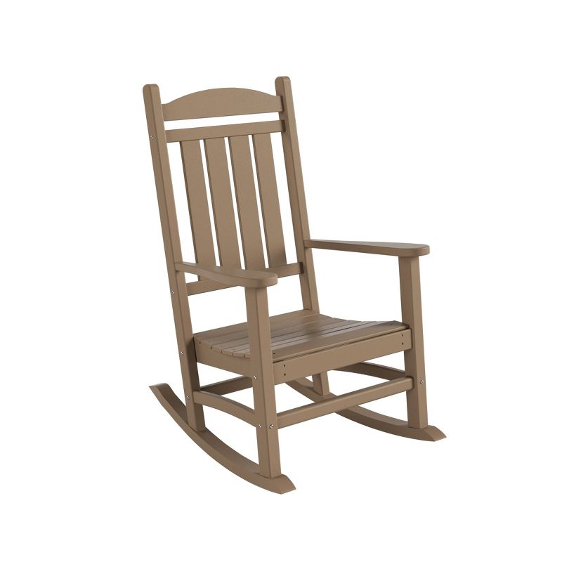 WestinTrends All-Weather Outdoor Patio Poly Classic Porch Rocking Chair, 3 of 4