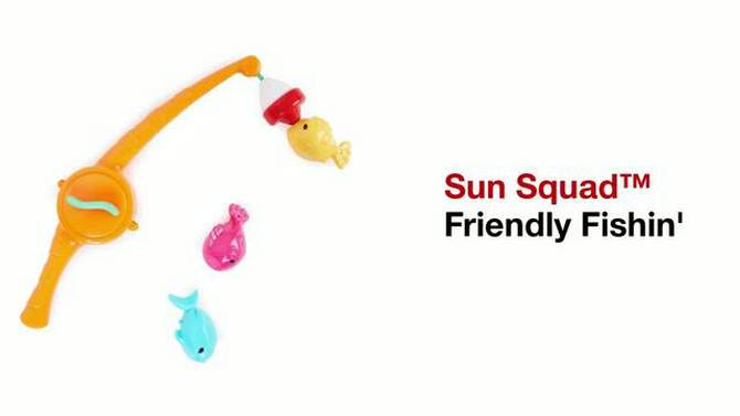Friendly Fishing Set Pool Toy 4 pc - Sun Squad&#8482;, 2 of 7, play video