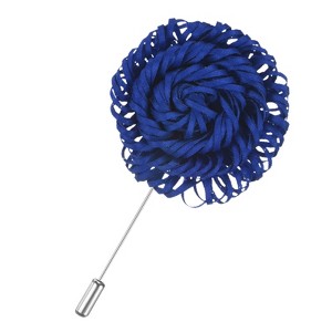 Unique Bargains Flower Lapel Pins Stick Brooch for Men Wedding Graduation 1 Pc - 1 of 4