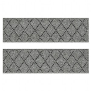 WaterHog 8.5"x30" Set of 4 Argyle Indoor/Outdoor Stair Treads Door Mats - 1 of 4