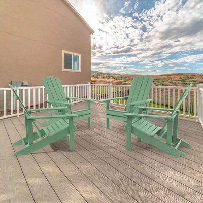 Sonkuki 4-Pack Recycled Plastic Wood Adirondack Chair