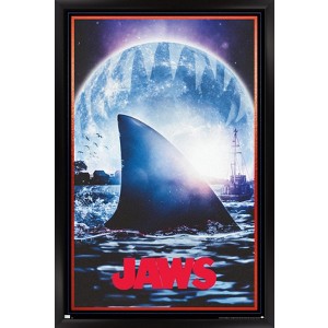 Trends International Jaws - Moon One Sheet Framed Wall Poster Prints - 1 of 4