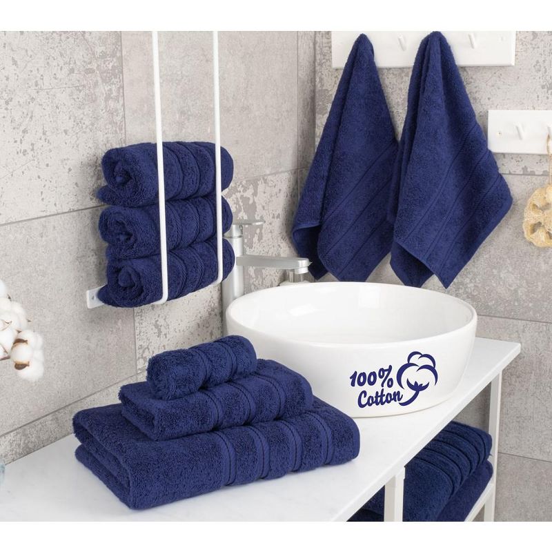 American Soft Linen 6 Piece Towel Set, 100% Cotton Bath Towels for Bathroom, 2 of 10