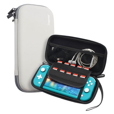 Insten Carrying Case with 10 Game Slots Holder for Nintendo Switch Lite - Portable & Protective Travel Cover Accessories, Gray