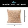 Racxily Curlicue Faux Fur Pillow Nomadic Desert 22 x 22 inches - 2 of 4