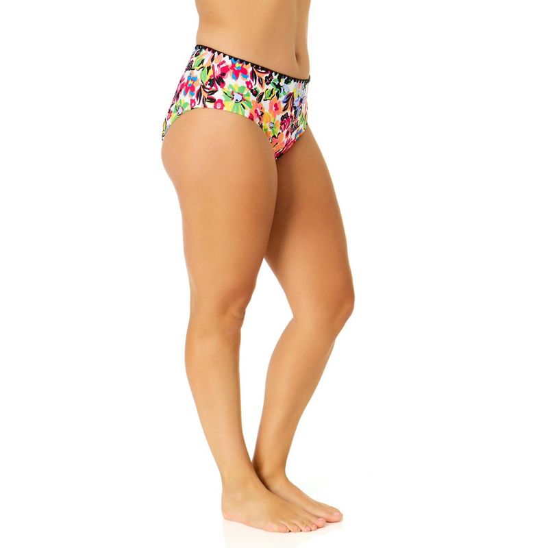 Anne Cole Women's Sun Blossom Mid-Rise Bikini Swim Bottom, 3 of 6