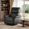 Swivel Rocking Nursery Recliner Chair Rocker Recliner Glider Manual Chenille Upholstered Sofa Chair with High Backrest for Nursery,Living Room - 3 of 4