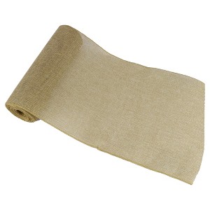 Unique Bargains Flax Table Runner 32.81ft Khaki 1 Pc - 1 of 4