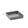 Ecopots Square Plastic Modern In/Outdoor Planter Flower Pot Saucer - 3 of 3