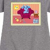 - Blue's Clues & You! - Blue Polaroid Graphic Short Sleeve Fleece Dress - 2 of 4