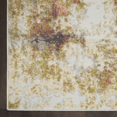 Abstract Tawny Golden 5'3" x 7'3" Synthetic Easy-Care Rug