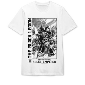 Warhammer 40000 Black and White Black Legion Men's White Graphic Tee - 1 of 3