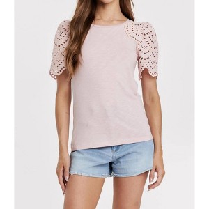 Women's Shea Eyelet Sleeve Top - Another Love S - 1 of 4