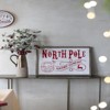 SEVOBAL Party Decor North Pole Trading Company Wall Sign Iron Wood Classic Holiday Style for Christmas Decoration, White Red, 27"*19"*3.8" - 4 of 4