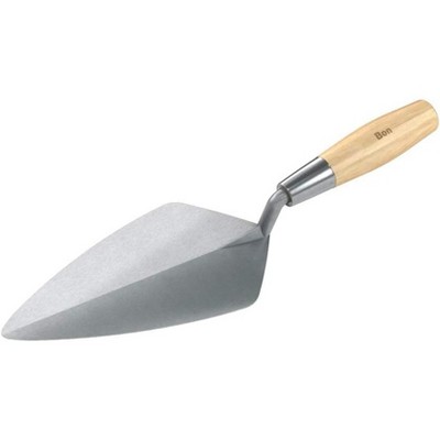 Bon Tool 72-532 Brick Trowel Forged 10-inch Narrow London Wood Handle