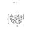 CWI Lighting Swivel 9 Light Flush Mount With Chrome Finish - 4 of 4