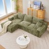 110'' Modular Sectional Sofa – L-Shaped Cloud Couch with Chaise, Deep Seat Chenille Sofa, No Assembly - 2 of 4