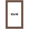 PosterPalooza | 10x18 Wide Barnwood Picture Frame, UV Acrylic, 6 Finishes - Grey, Brown, White, and Black - 2 of 4