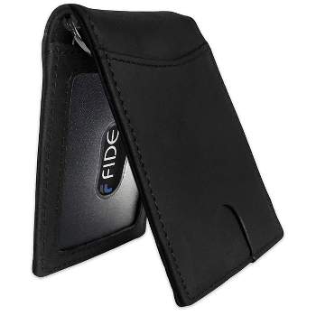 Fidelo Leather Bifold RFID Wallets for Men - Black