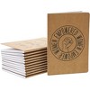 Paper Junkie 12-Pack Women Empowerment Kraft Journal Bulk, 4" x 5.7" Pocket Lined Notebook, Feminist Gifts - 4 of 4
