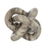 SEVOBAL Party Decorations and Accessories Decorative Marble Chain Sculpture Abstract Design for Living Room, Cream, 16"*12"*12" - 3 of 4