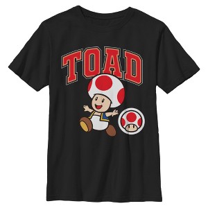 Nintendo Boys Back-To-School Collegiate Toad Set Short Sleeve T