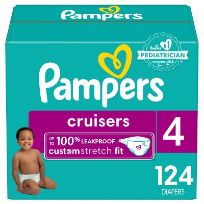 Pampers Cruisers Diapers Enormous Pack - Size 4 - 124ct