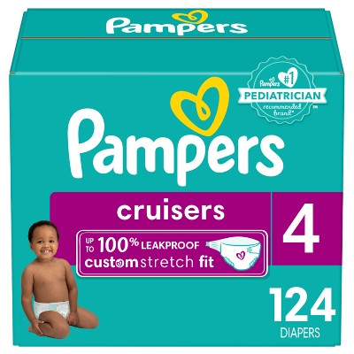 Image of Pampers Cruisers Diapers Enormous Pack - Size 4 - 124ct