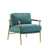 CAVINAS Modern Accent Chair with Plush Cushion,Sturdy Metal Frame,Plush Armchair for Living Room,Bedroom,Office Seating - 2 of 4