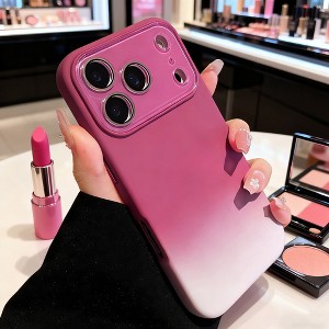 HTUTWOO for iPhone 17/Air/Pro/Max Fade Color Case, Shockproof Liquid Silicone Colorful Gradient Skin Protection Phone Cover - 1 of 4