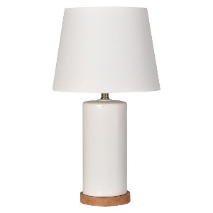Column Table Lamp White (Includes CFL bulb) - Pillowfort