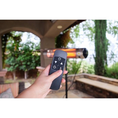 Kenmore Silver Electric Patio Heater with Tripod and Remote