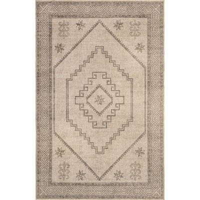 Nuloom Hilda Medallion Easy-Jute Machine Washable Indoor Area Rug