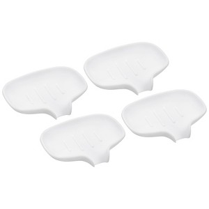 Unique Bargains Bathroom Kitchen Sink Silicone Anti-slip Self-Draining Soap Dish - 1 of 3