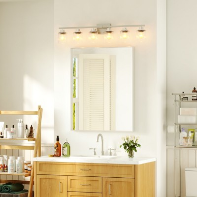 Rectangular Aluminum Framed Wall Bathroom Vanity Mirror